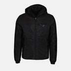 Vestes Doudoune en Re-nylon Prada Noir Homme