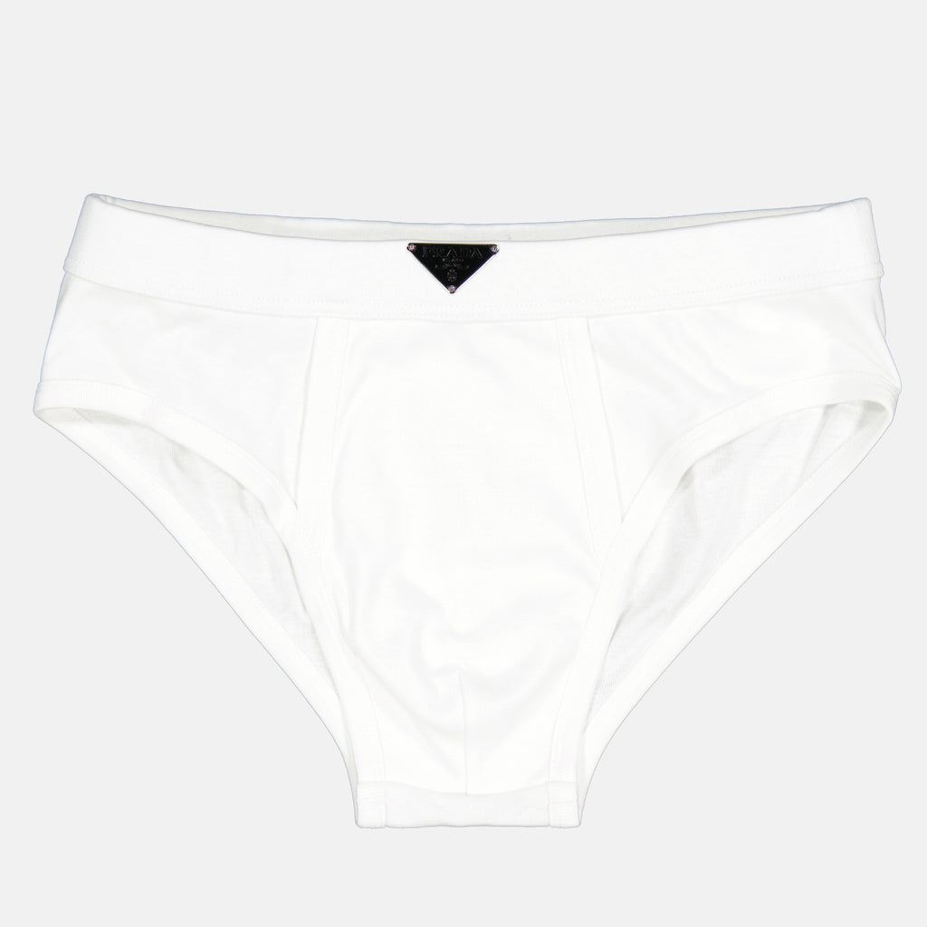 Sous-vêtements et homewear Boxer en coton Prada Blanc Homme