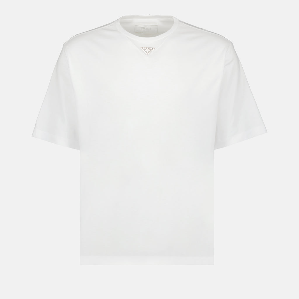 티셔츠 T-shirt à logo Prada 하얀색 Homme