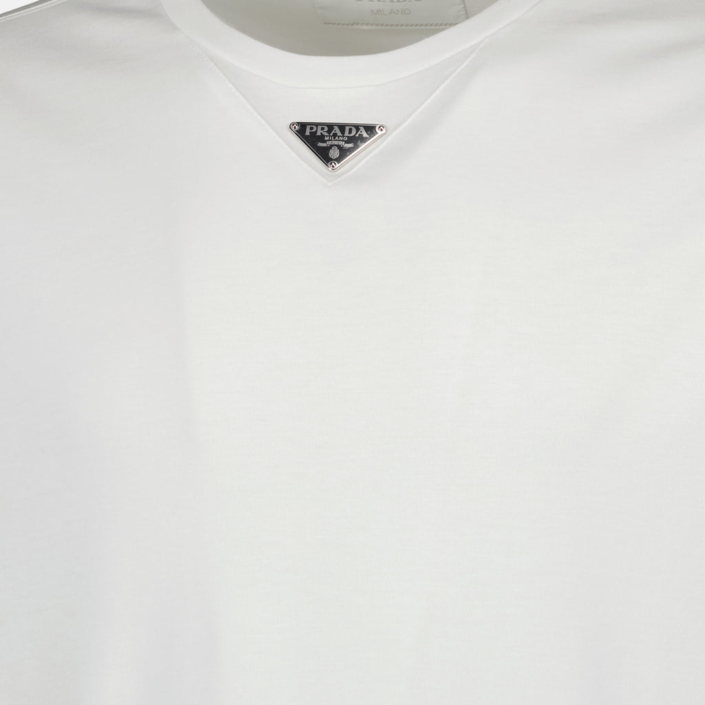 티셔츠 T-shirt à logo Prada 하얀색 Homme