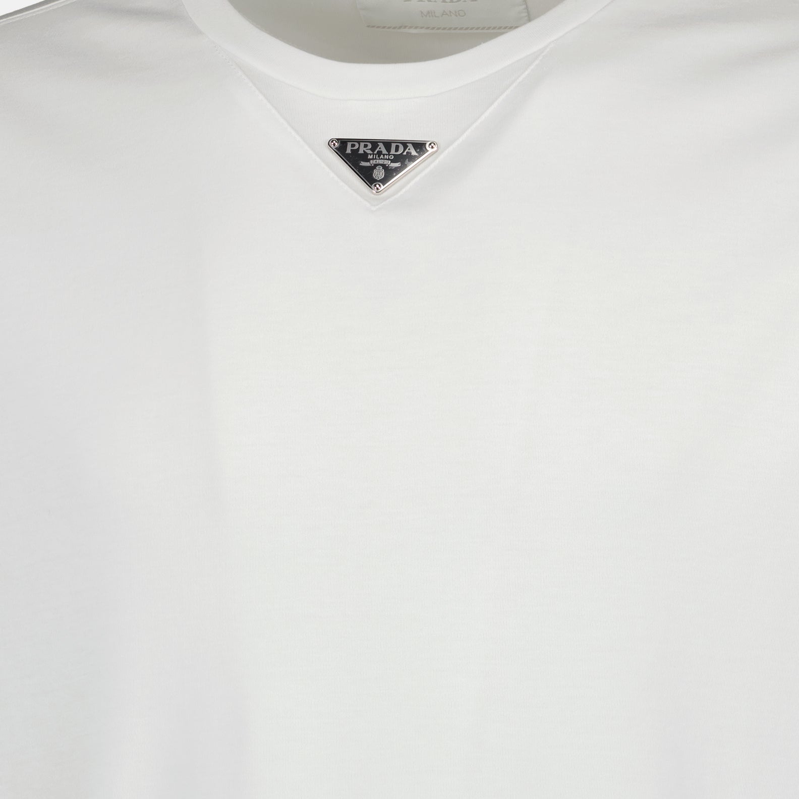 티셔츠 T-shirt à logo Prada 하얀색 Homme