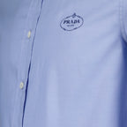 Camicie Chemise Oxford Prada Blu Femme