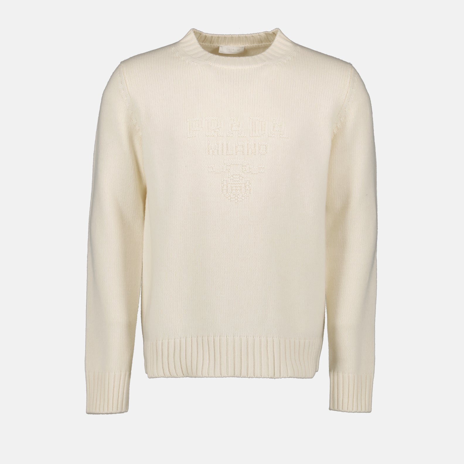 Prendas de punto Pull en laine Prada Blanco Homme