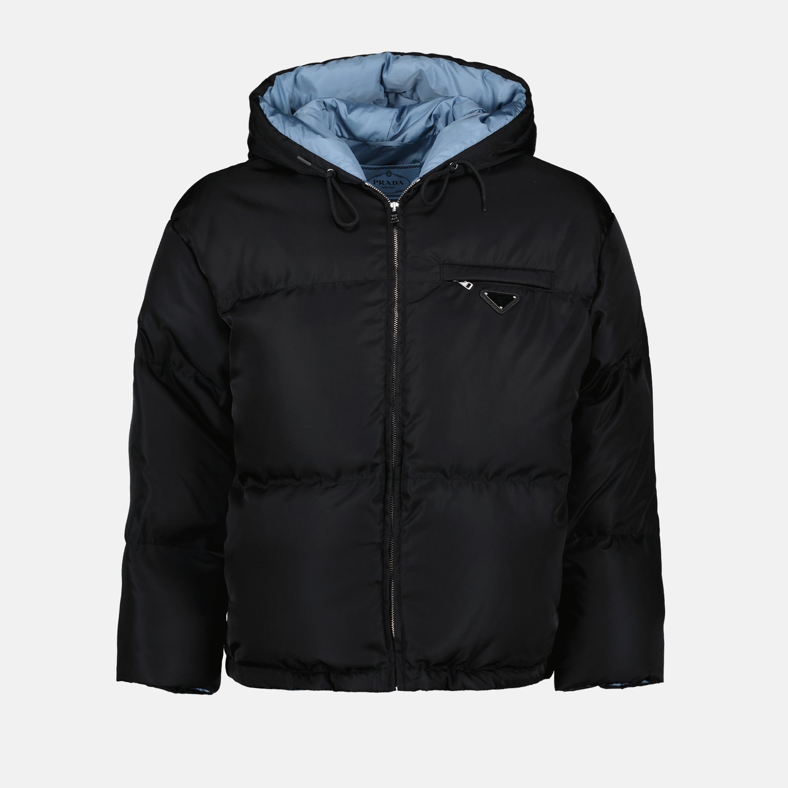 Manteaux Doudoune en Re-Nylon Prada Noir Femme