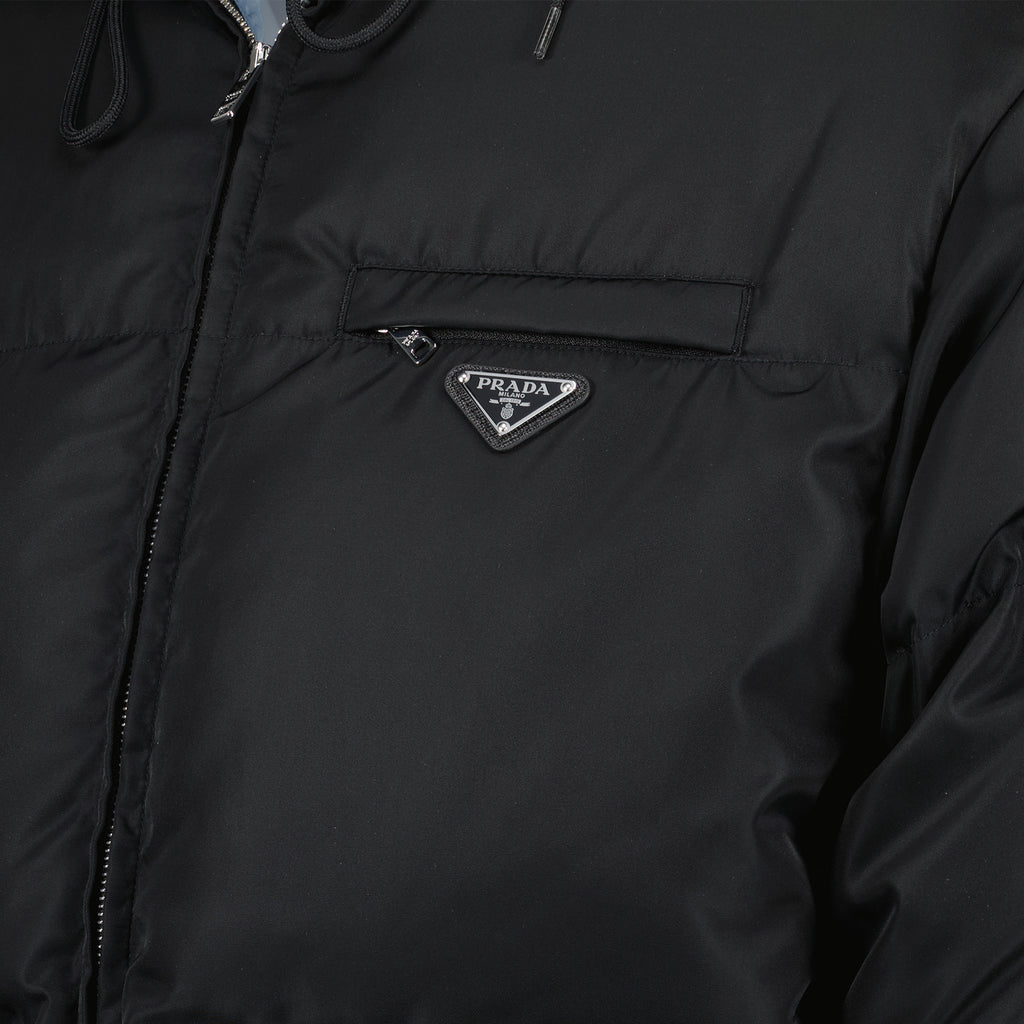 Manteaux Doudoune en Re-Nylon Prada Noir Femme