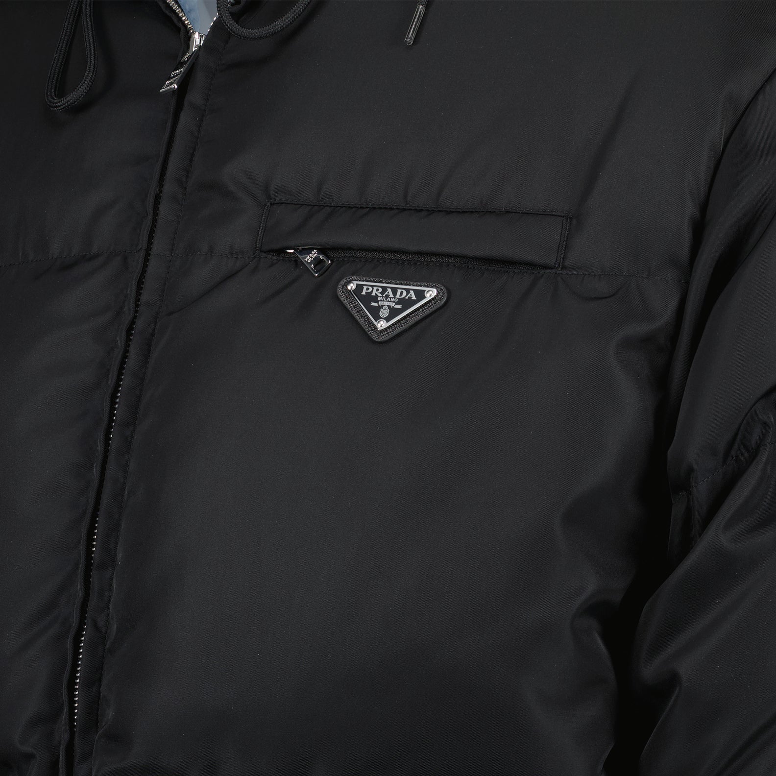 Manteaux Doudoune en Re-Nylon Prada Noir Femme