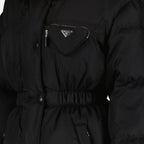 Manteaux Doudoune en Re-Nylon Prada Noir Femme