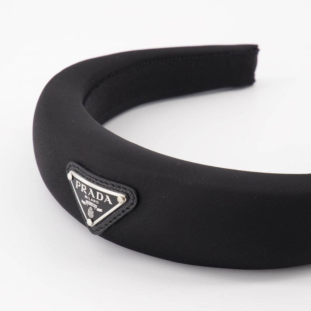 Chapeaux, casquettes et bonnets Bandeau en Re-Nylon Prada Noir Femme
