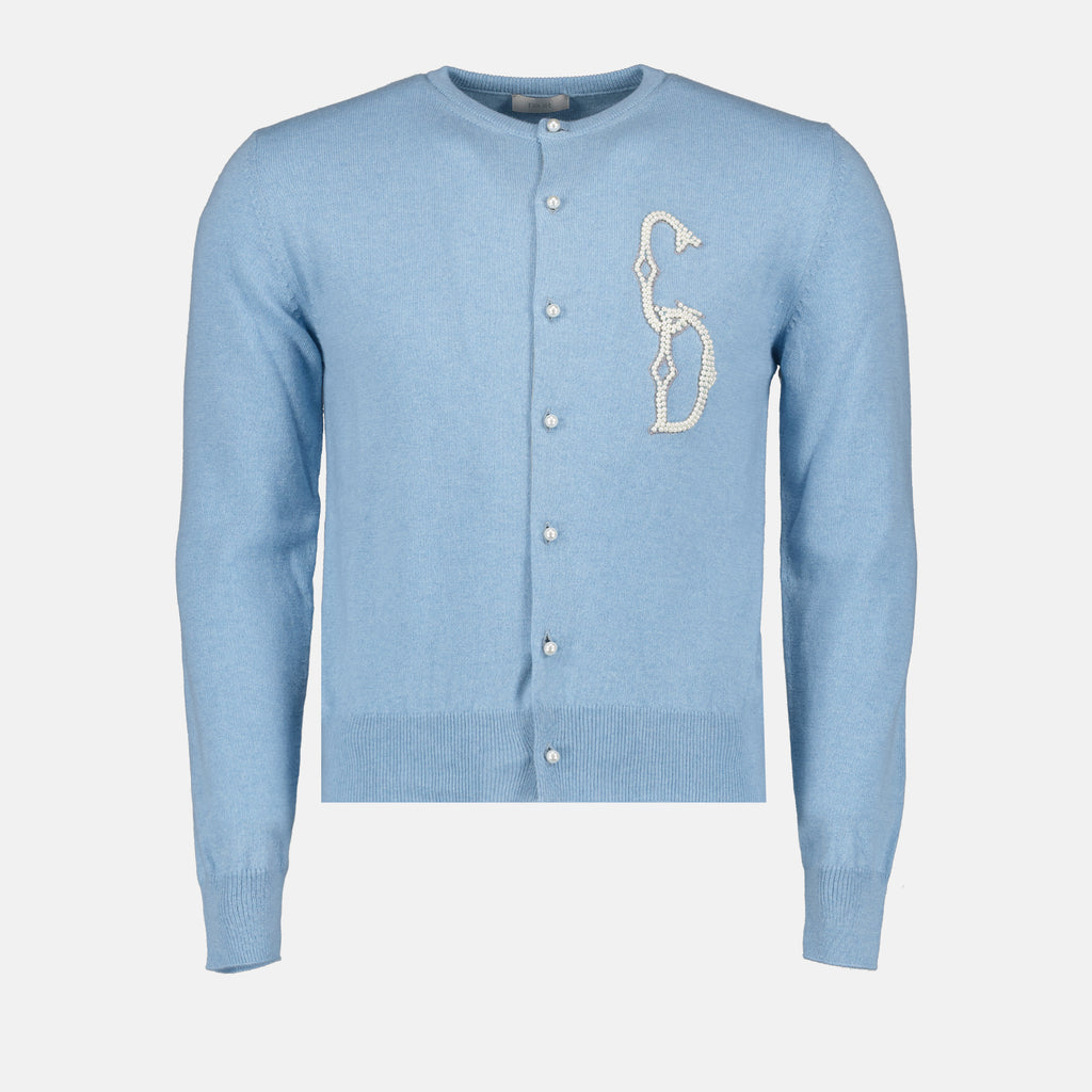Maglieria Cardigan CD Dior Blu Homme