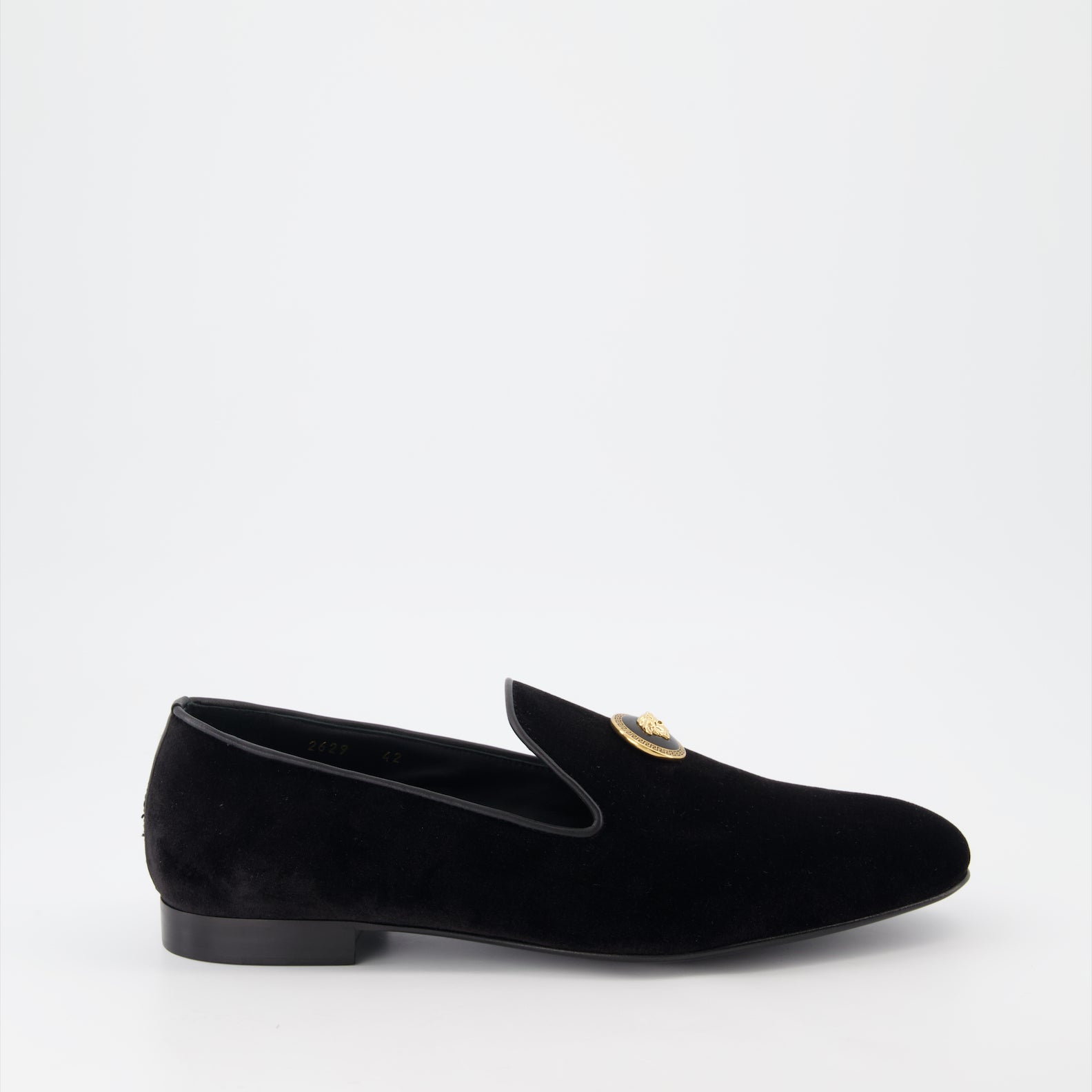 Mocassins Mocassins en velours Versace Noir Homme