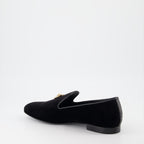 Mocassins Mocassins en velours Versace Noir Homme