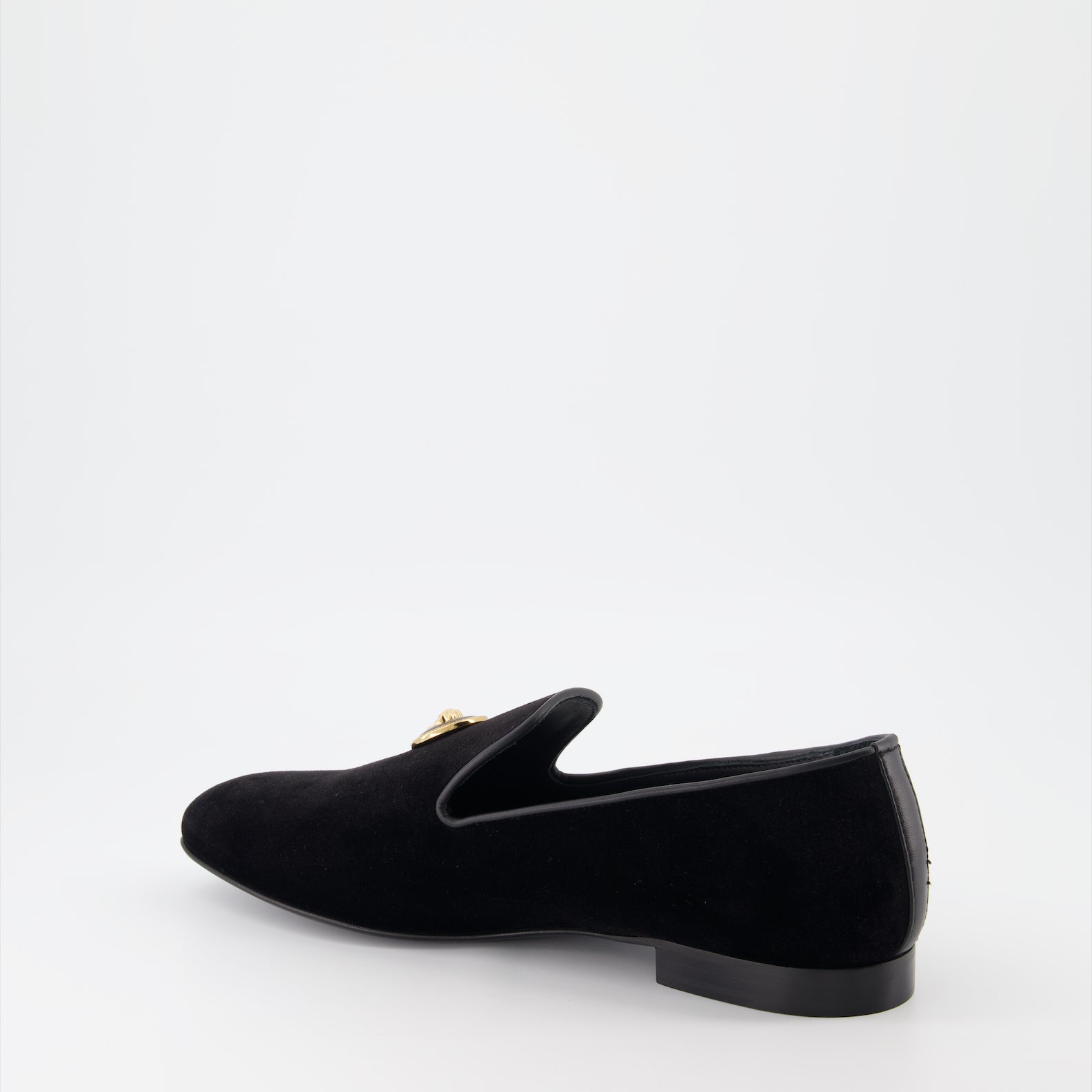 Mocassins Mocassins en velours Versace Noir Homme