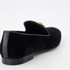 Mocassins Mocassins en velours Versace Noir Homme
