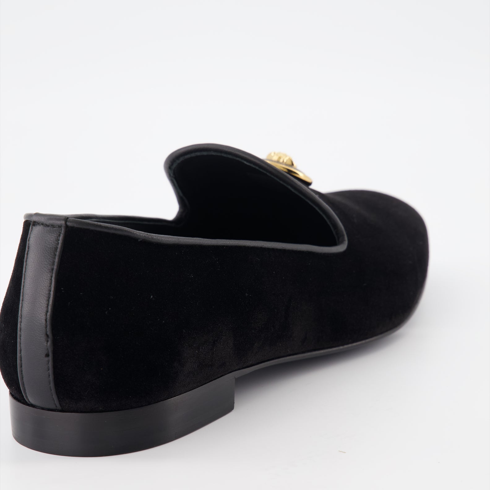 Mocassins Mocassins en velours Versace Noir Homme