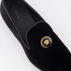 Mocassins Mocassins en velours Versace Noir Homme