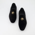 Mocassins Mocassins en velours Versace Noir Homme
