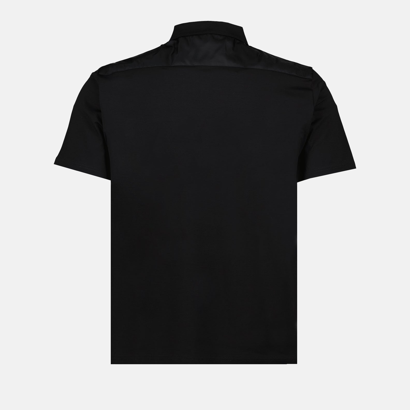 Polos Polo bi-matière Prada Negro Homme