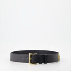 Cintos Ceinture Saffiano à logo triangle Prada Preto Femme