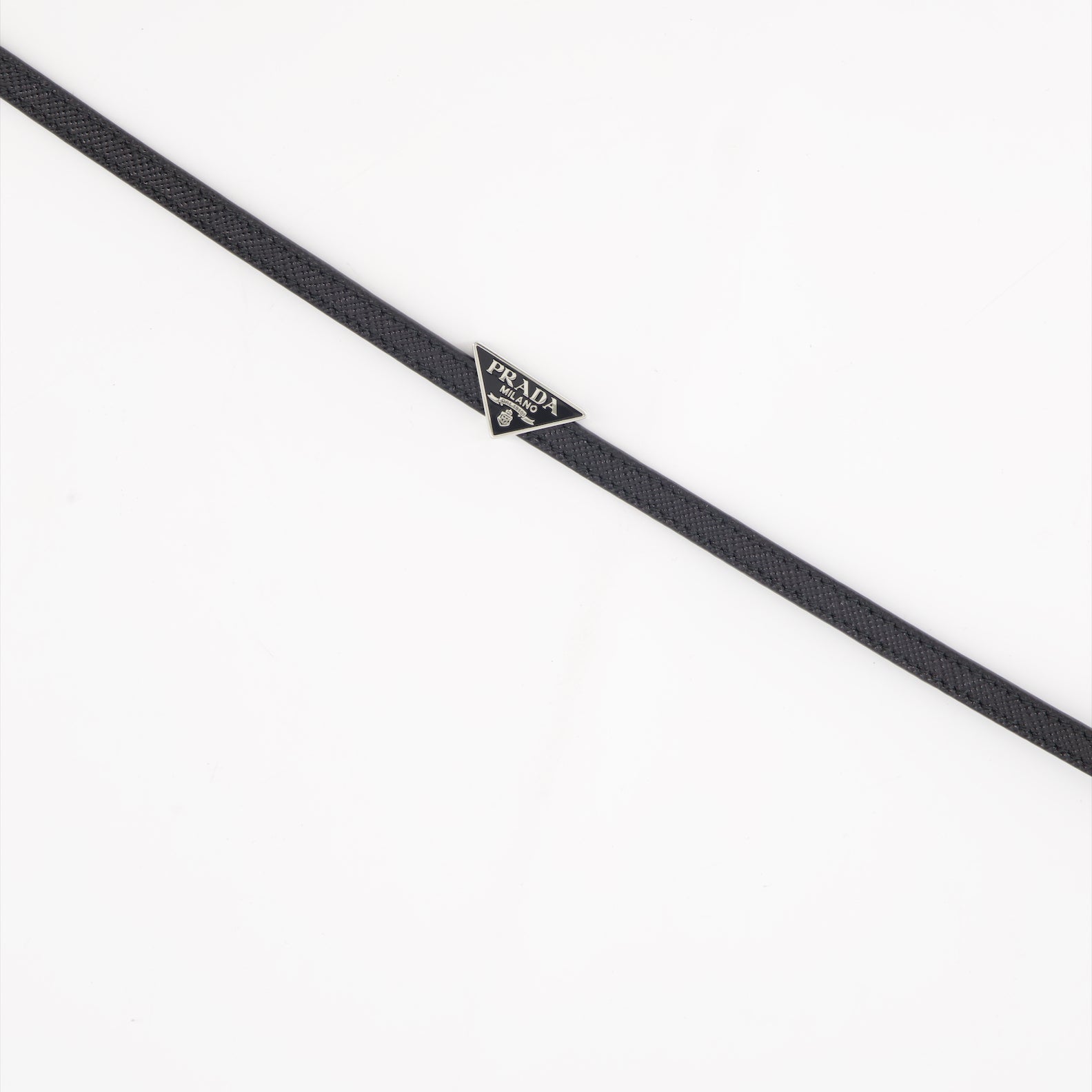 Joyería Bracelet Saffiano Prada Negro Homme