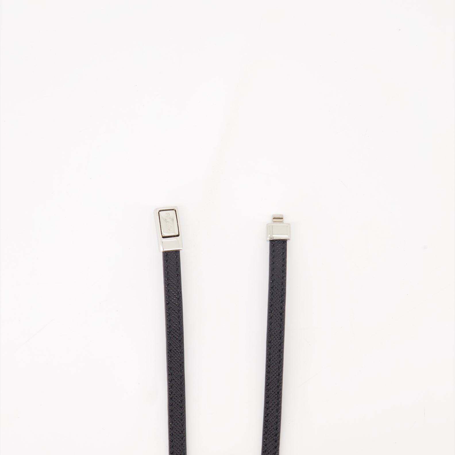 Joyería Bracelet Saffiano Prada Negro Homme