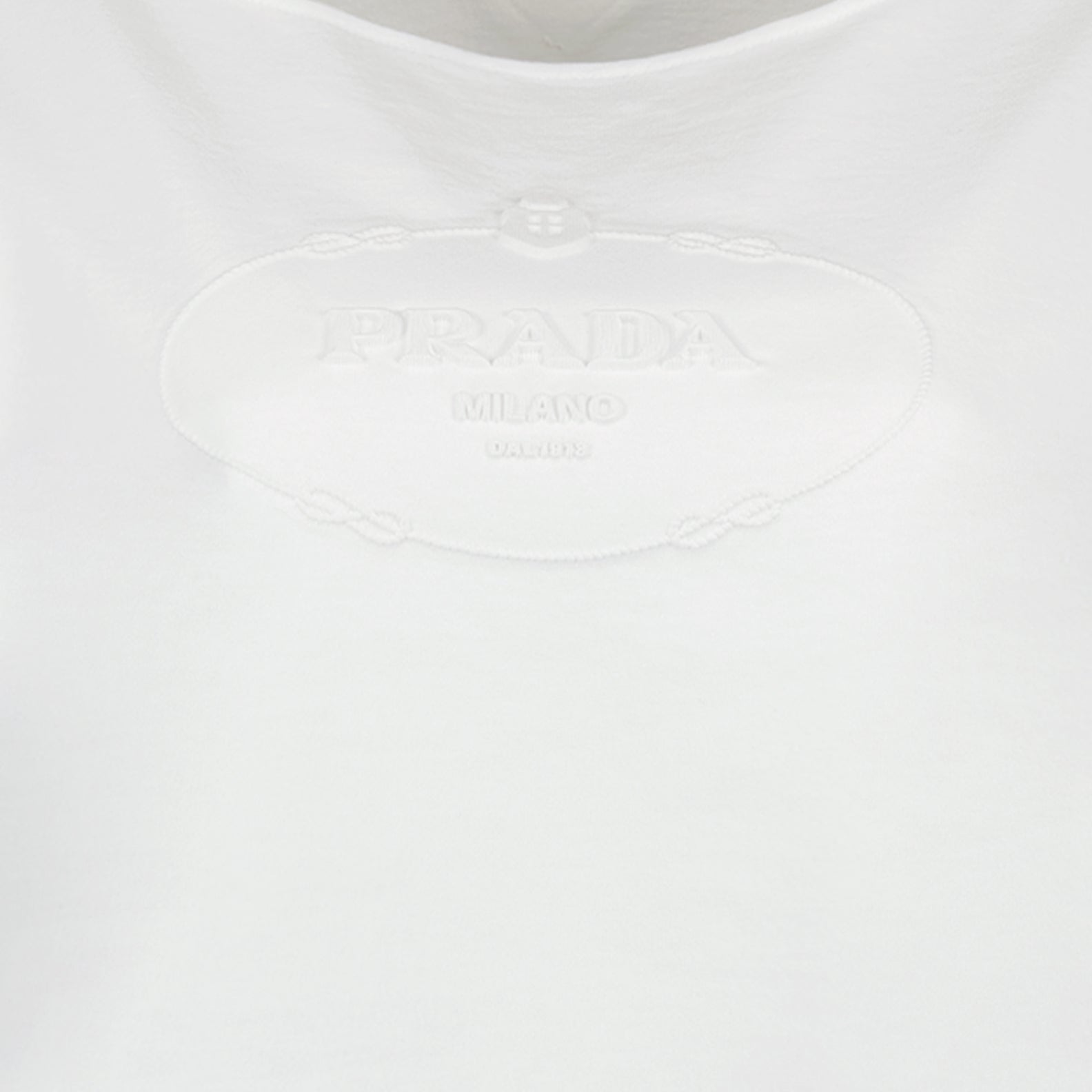 T-shirts T-shirt crop Prada Blanc Femme