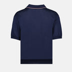 Polos Polo de Seda Prada azul oscuro Homme