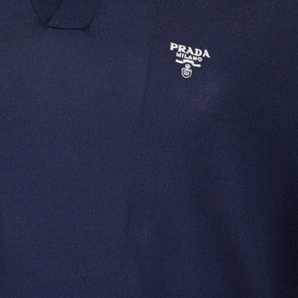 Polos Polo de Seda Prada azul oscuro Homme