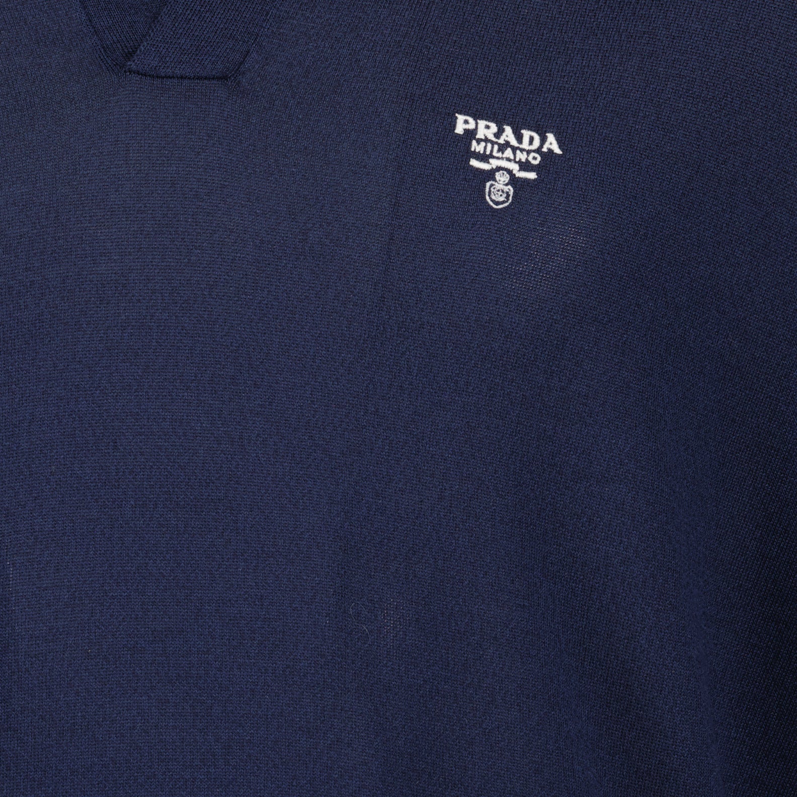 Polos Polo de Seda Prada azul oscuro Homme