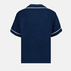 Polos Polo en coton éponge Prada azul oscuro Homme