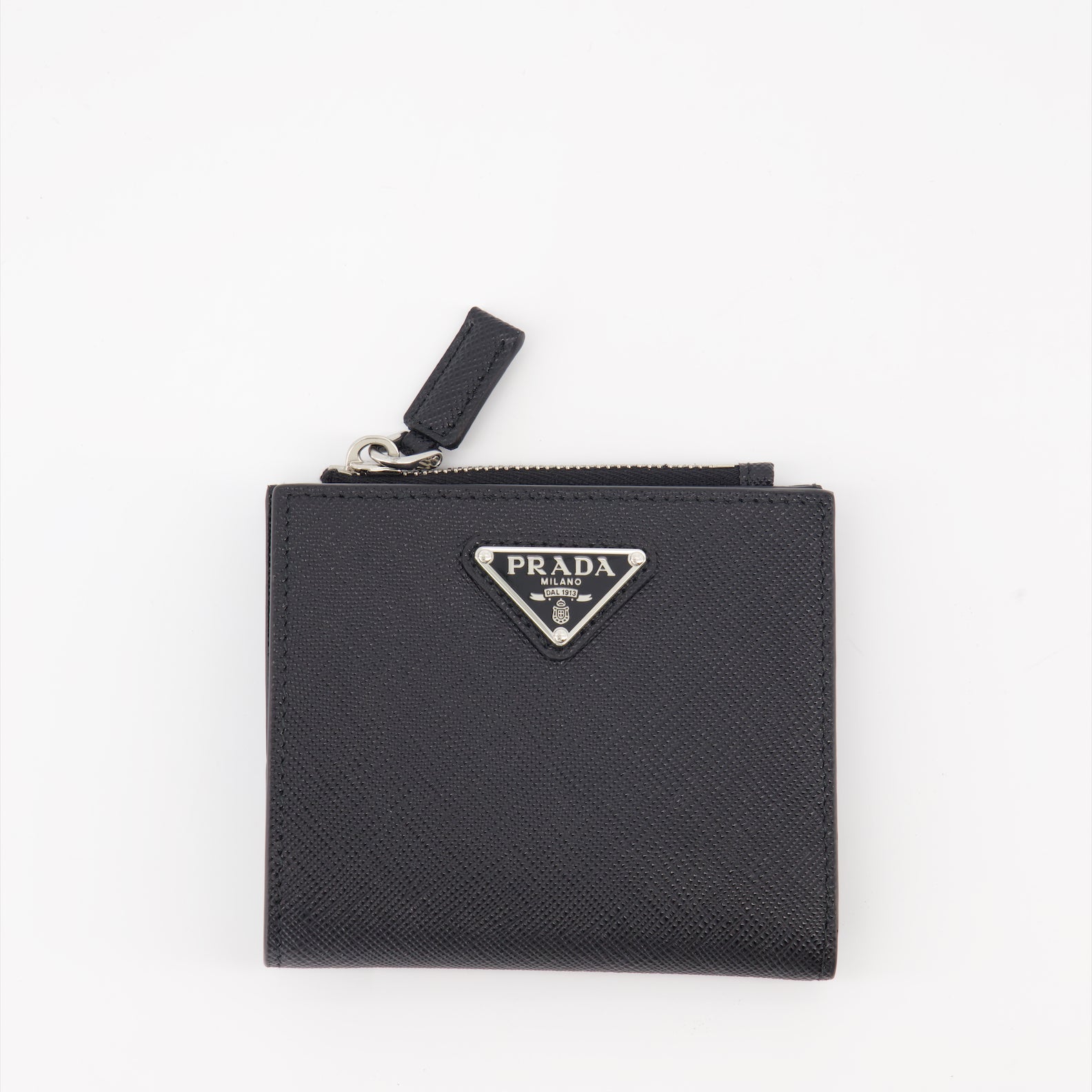 Petite maroquinerie Portemonnaie Saffiano Prada Noir Homme