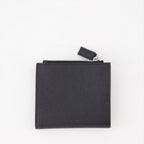 Kleine lederwaren Portemonnaie Saffiano Prada Schwarz Homme