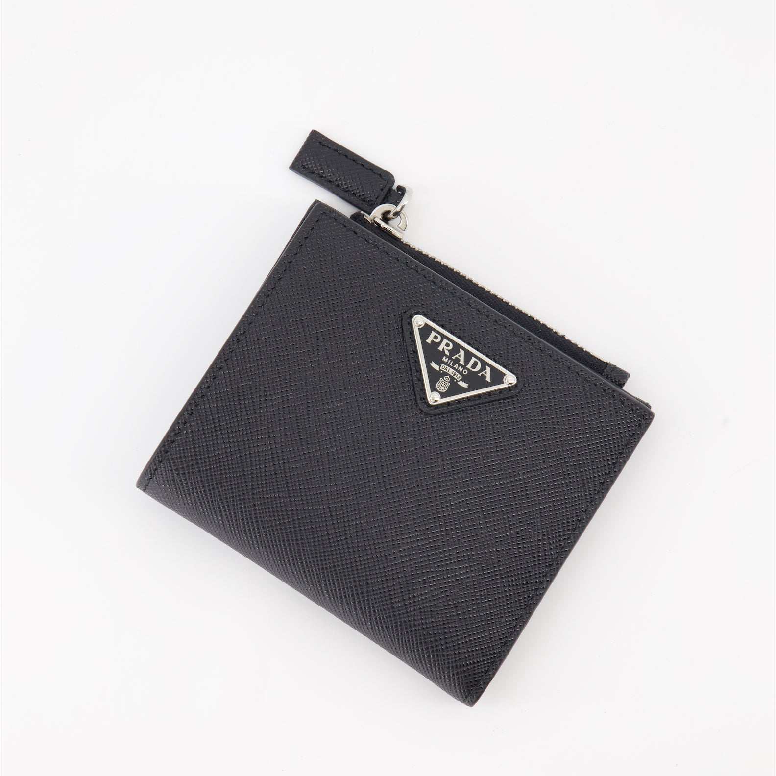 Petite maroquinerie Portemonnaie Saffiano Prada Noir Homme