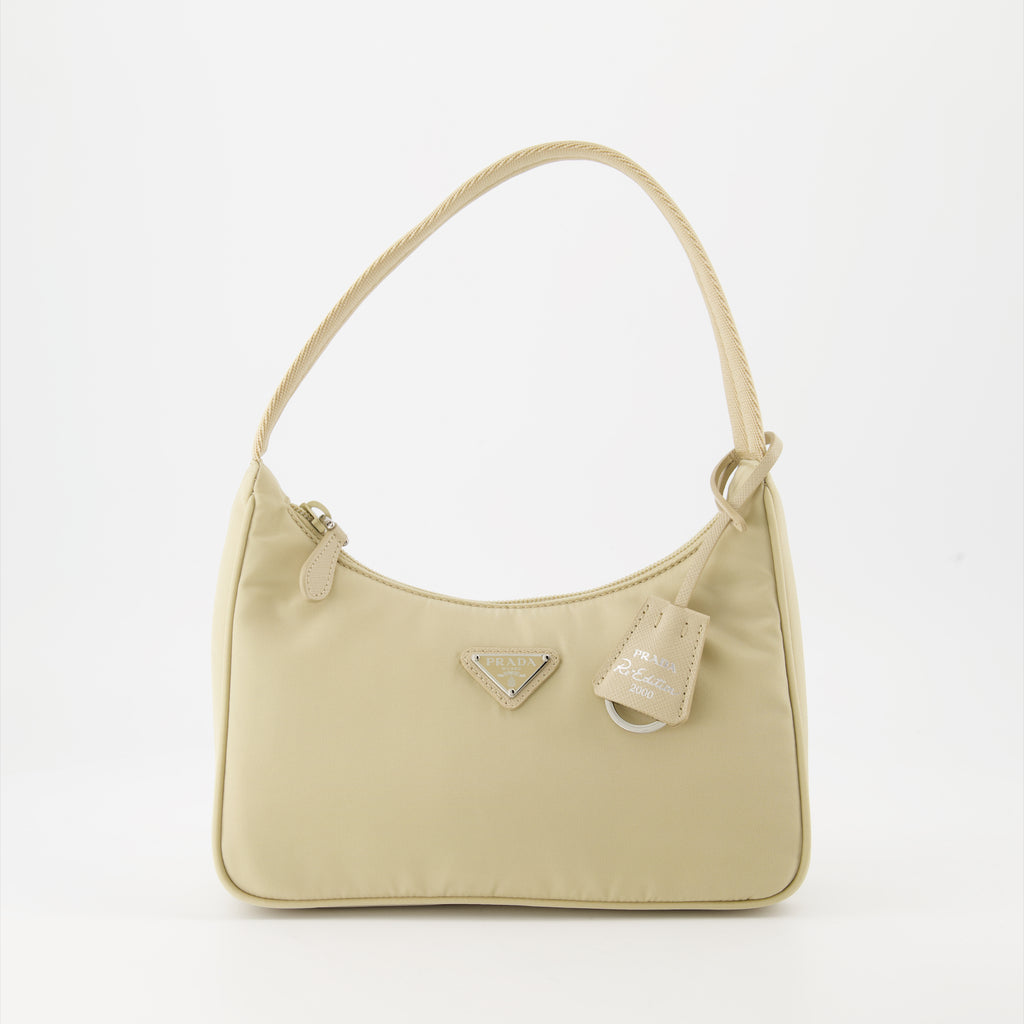 Sacs à main et épaule Sac Re-Edition 2000 Prada Beige Femme