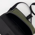 Crossbody bags Pouch in Re-Nylon and Saffiano leather Prada Green Man