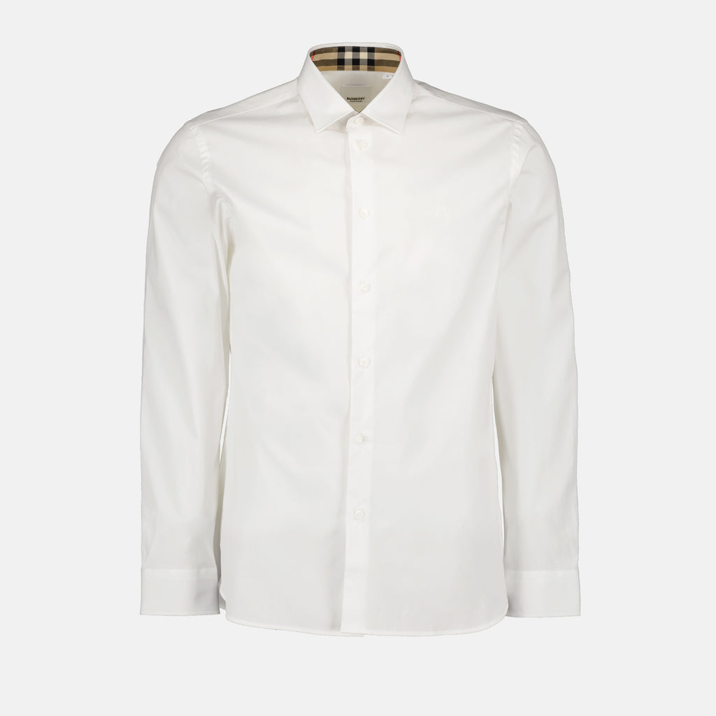 Camisas Camisa Clássica Burberry Branco Homme
