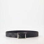 Cintos Ceinture à carreaux réversible Burberry Preto Homme