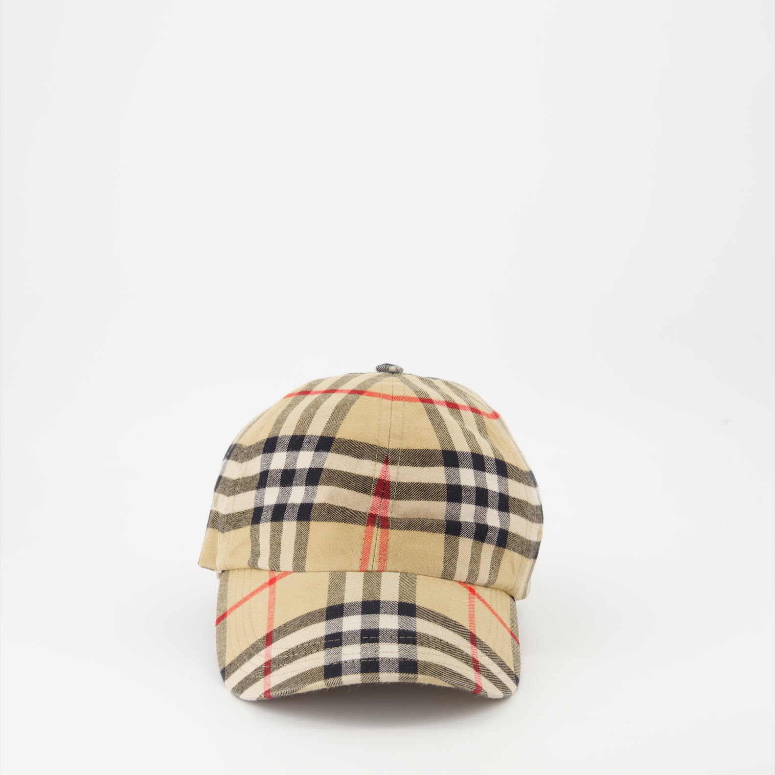 Chapeaux, casquettes et bonnets Casquette à carreaux Burberry Beige Unisexe