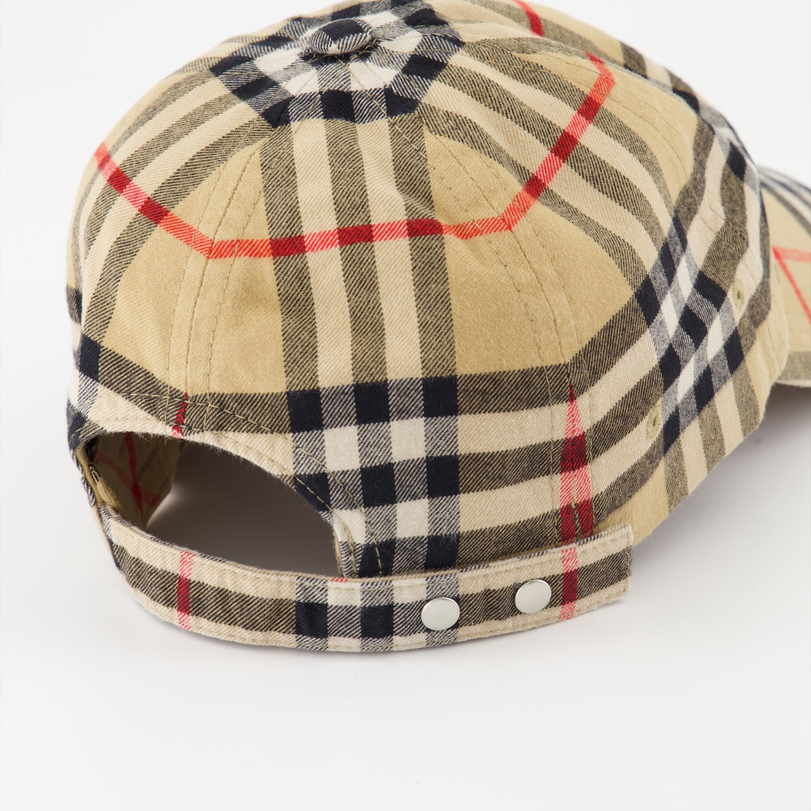 Chapeaux, casquettes et bonnets Casquette à carreaux Burberry Beige Unisexe
