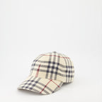 Chapeaux, casquettes et bonnets Casquette à carreaux Burberry Beige Unisexe