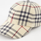 Chapeaux, casquettes et bonnets Casquette à carreaux Burberry Beige Unisexe