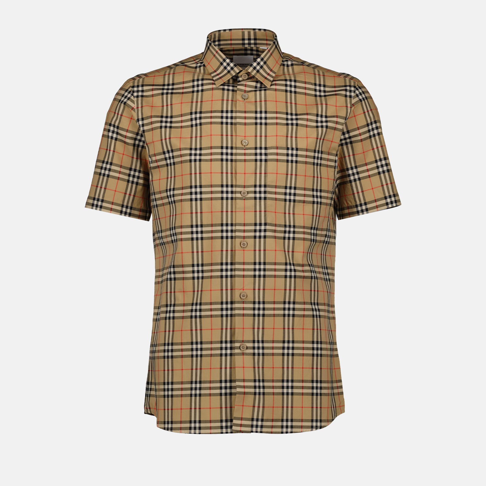 Camisas Camisa Xadrez Burberry Marrom Homme