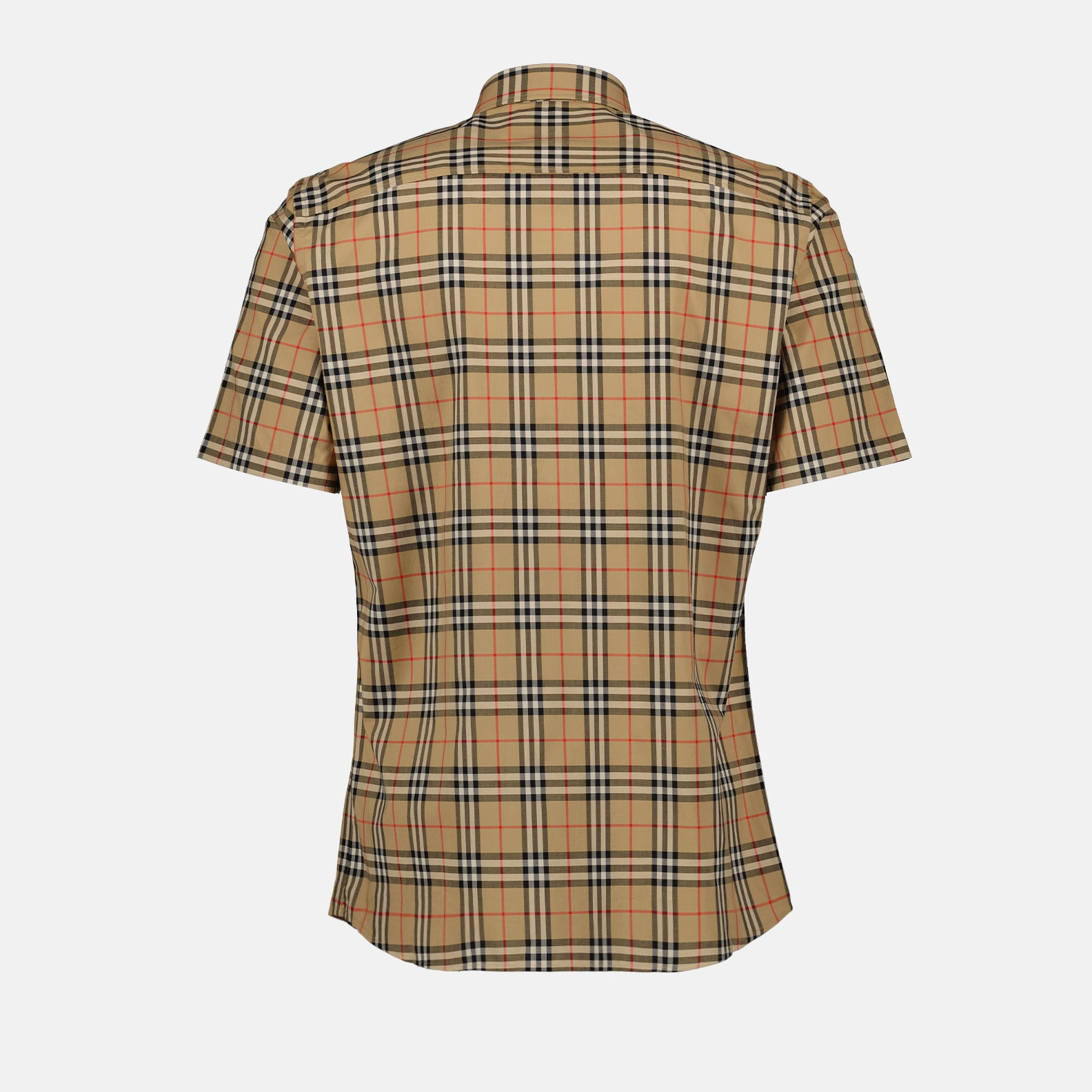 Camisas Camisa Xadrez Burberry Marrom Homme