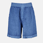 ショートパンツ Short en lin Cavalier Burberry 青 Homme