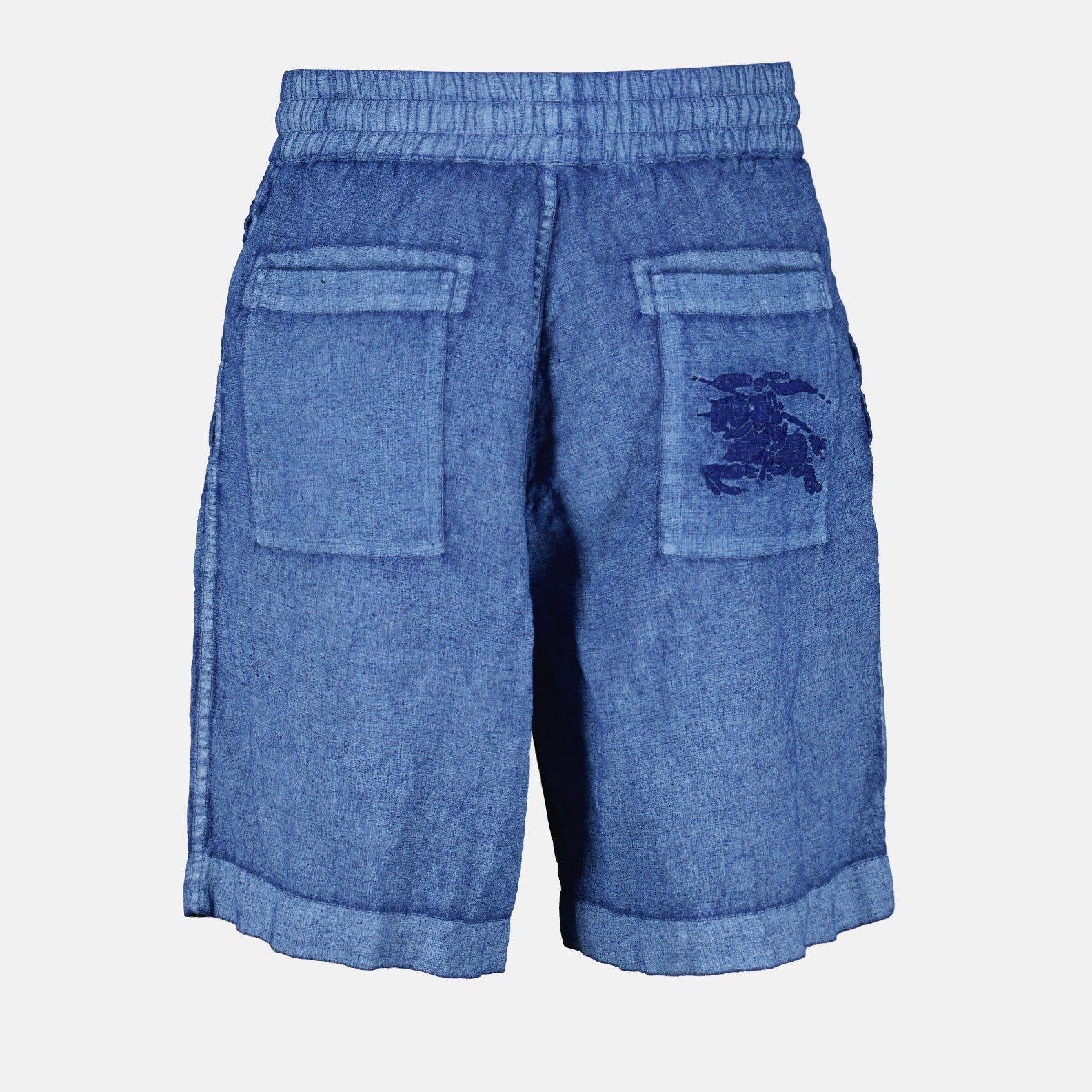 ショートパンツ Short en lin Cavalier Burberry 青 Homme