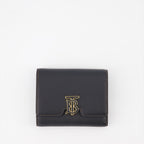 スモールレザーグッズ コンパクトTBウォレット Burberry 黒 女性