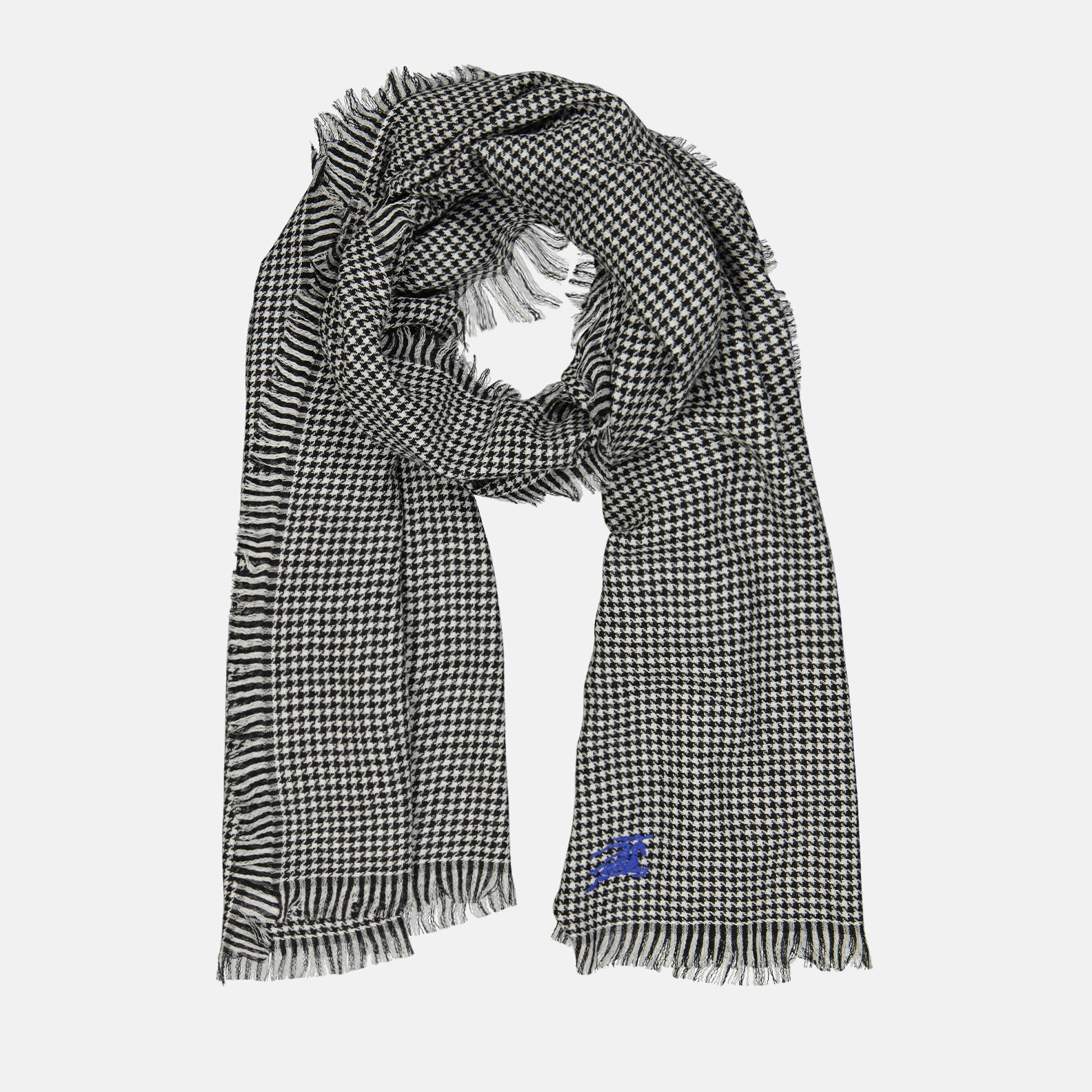 Écharpes, foulards et gants Écharpe pied-de-poule Cavalier Burberry Noir Unisexe
