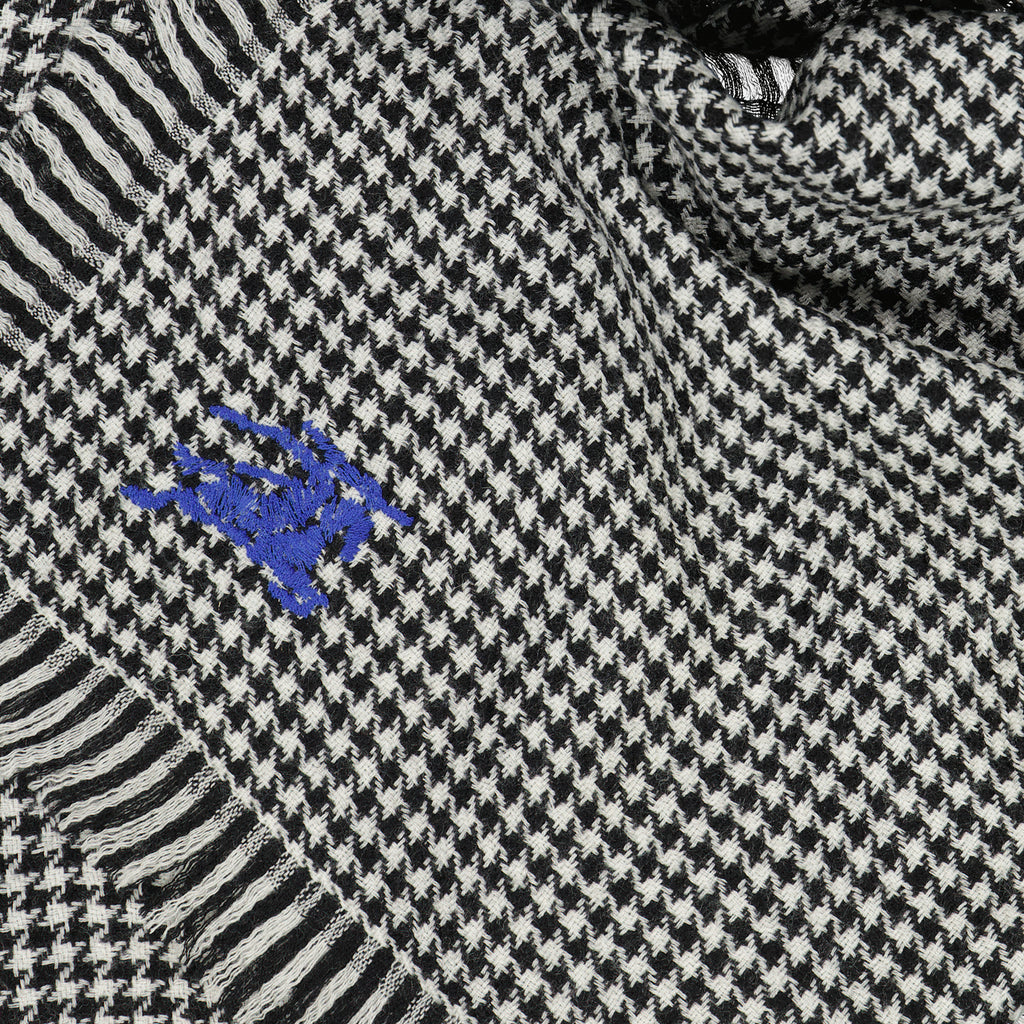 Écharpes, foulards et gants Écharpe pied-de-poule Cavalier Burberry Noir Unisexe