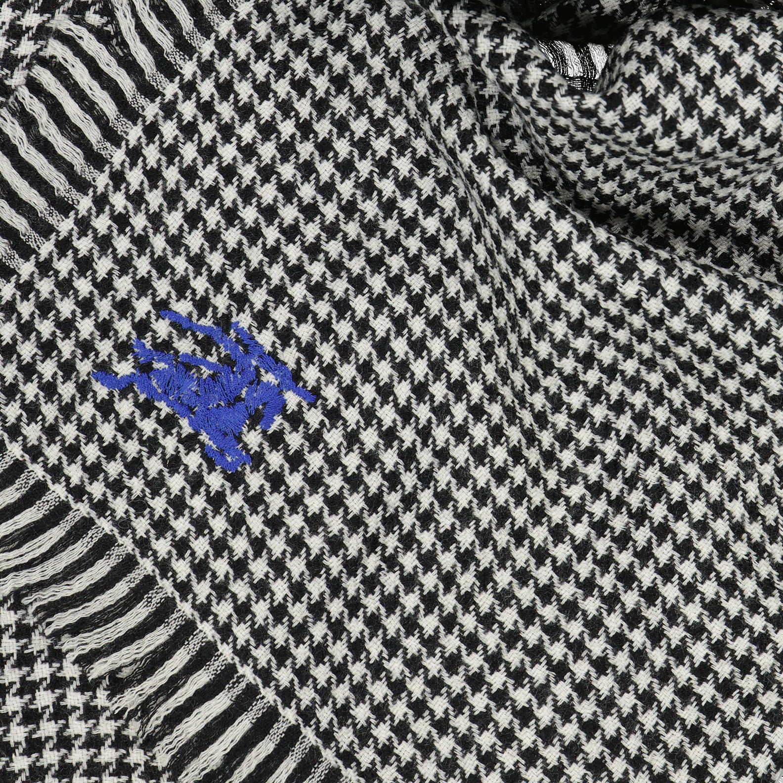 Écharpes, foulards et gants Écharpe pied-de-poule Cavalier Burberry Noir Unisexe