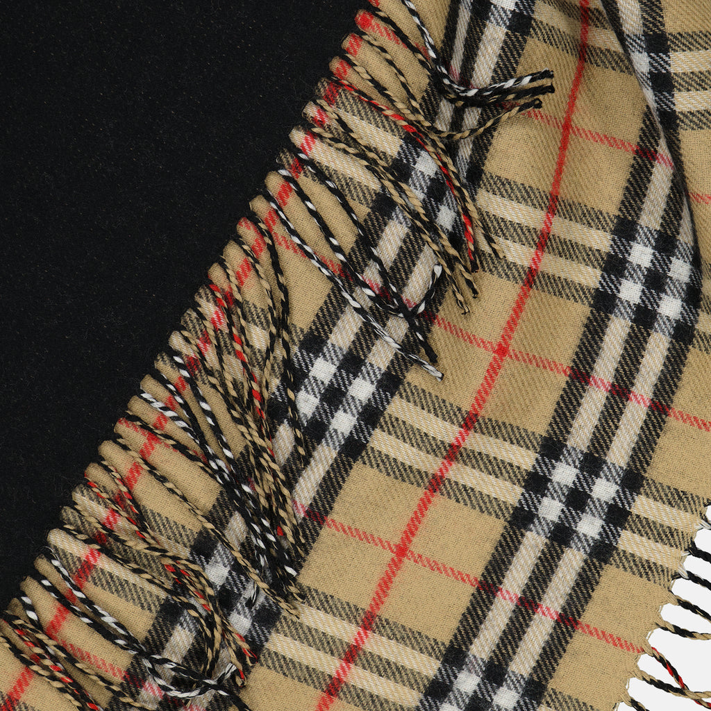 Vestes Poncho en laine noire Burberry Noir Unisexe