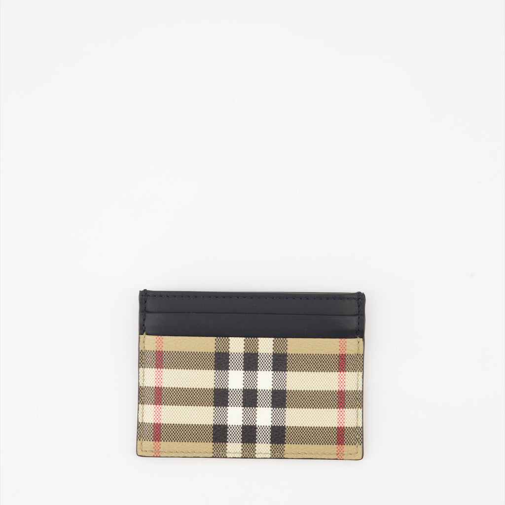 Petite maroquinerie Porte-cartes à carreaux Burberry Beige Homme
